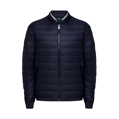 HUGO BOSS Knit Collar Down Jacket Deep Blue Dumaro-50436512-402