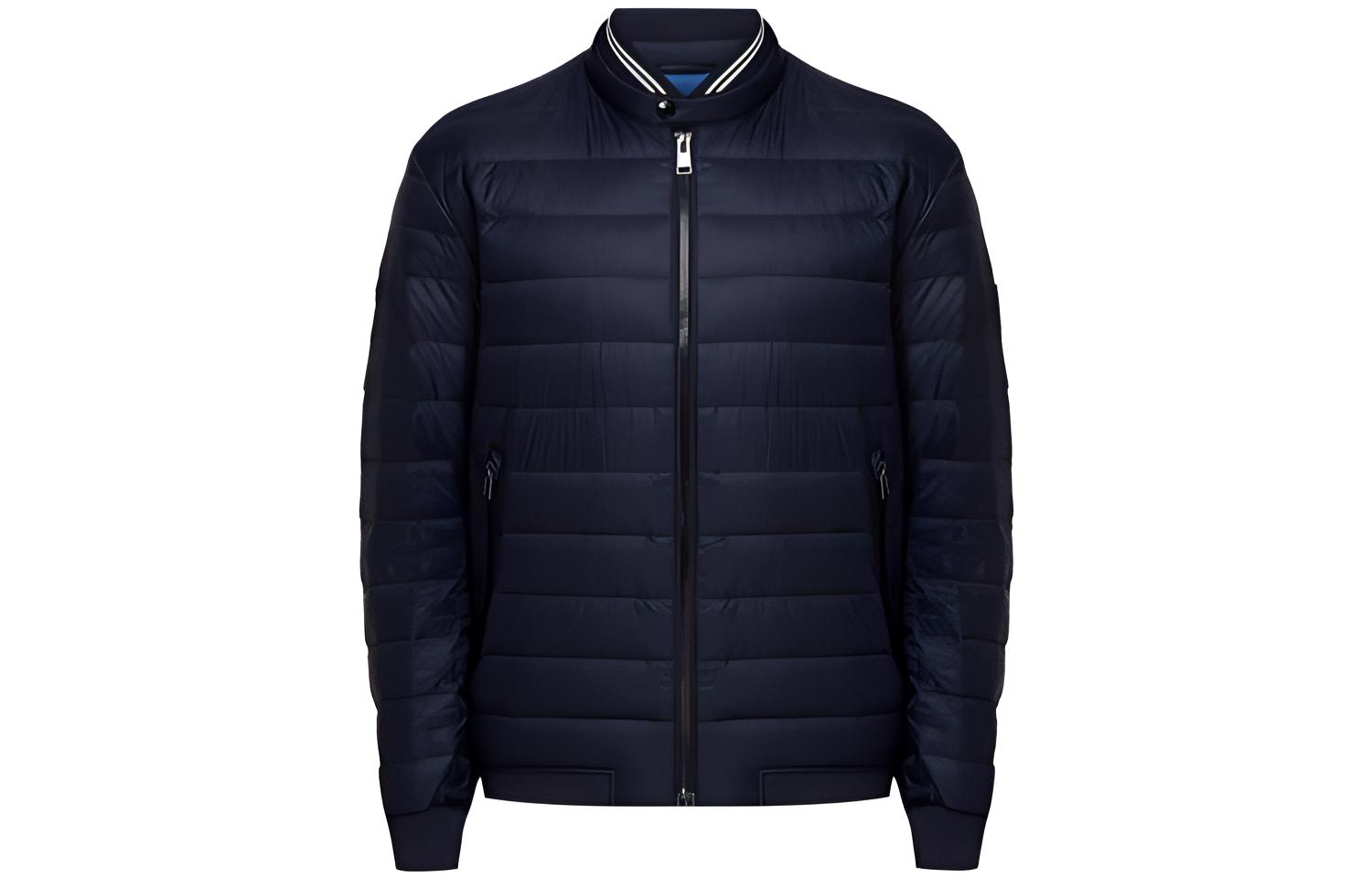 HUGO BOSS Knitted Collar Down Jacket Dark Blue Dumaro-50436512-402