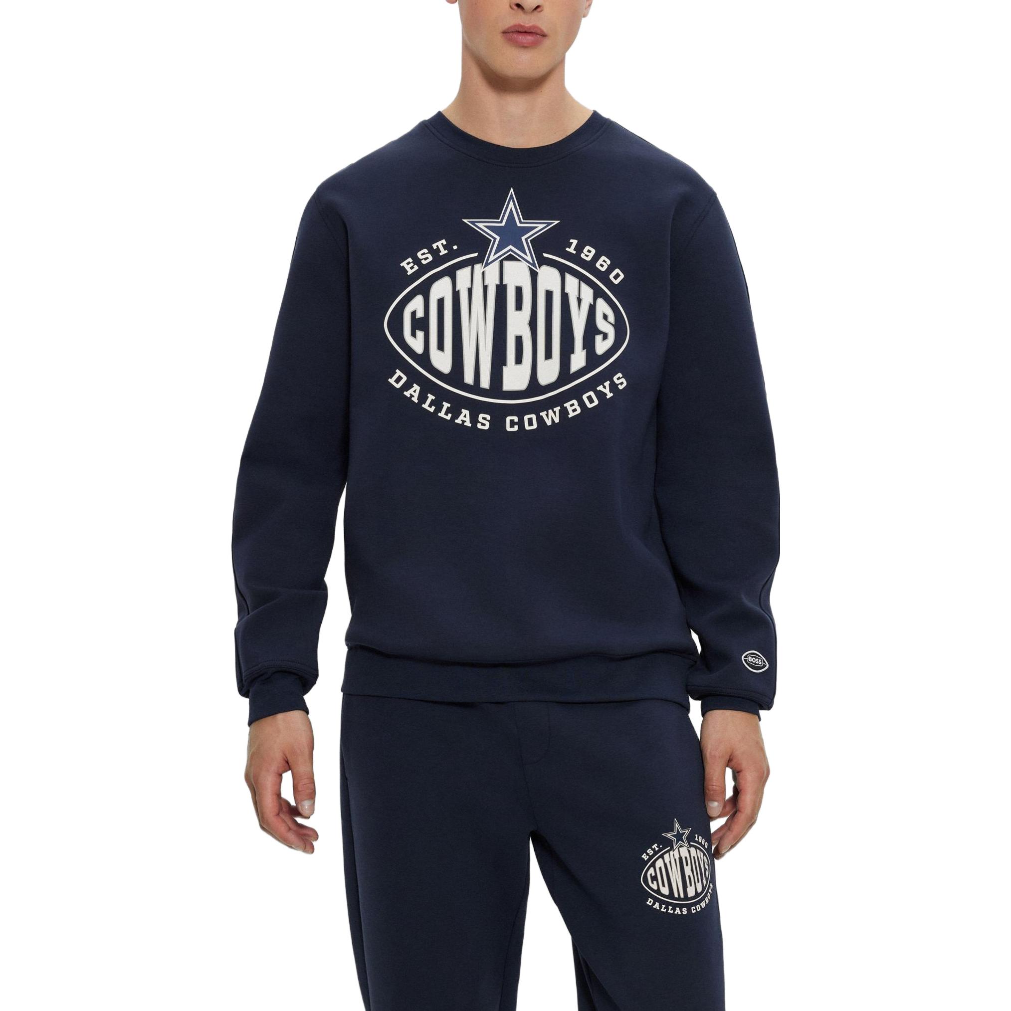 HUGO BOSS Letter Graphic Print Sweatshirt Denim Blue - 50504600-404 圖 3