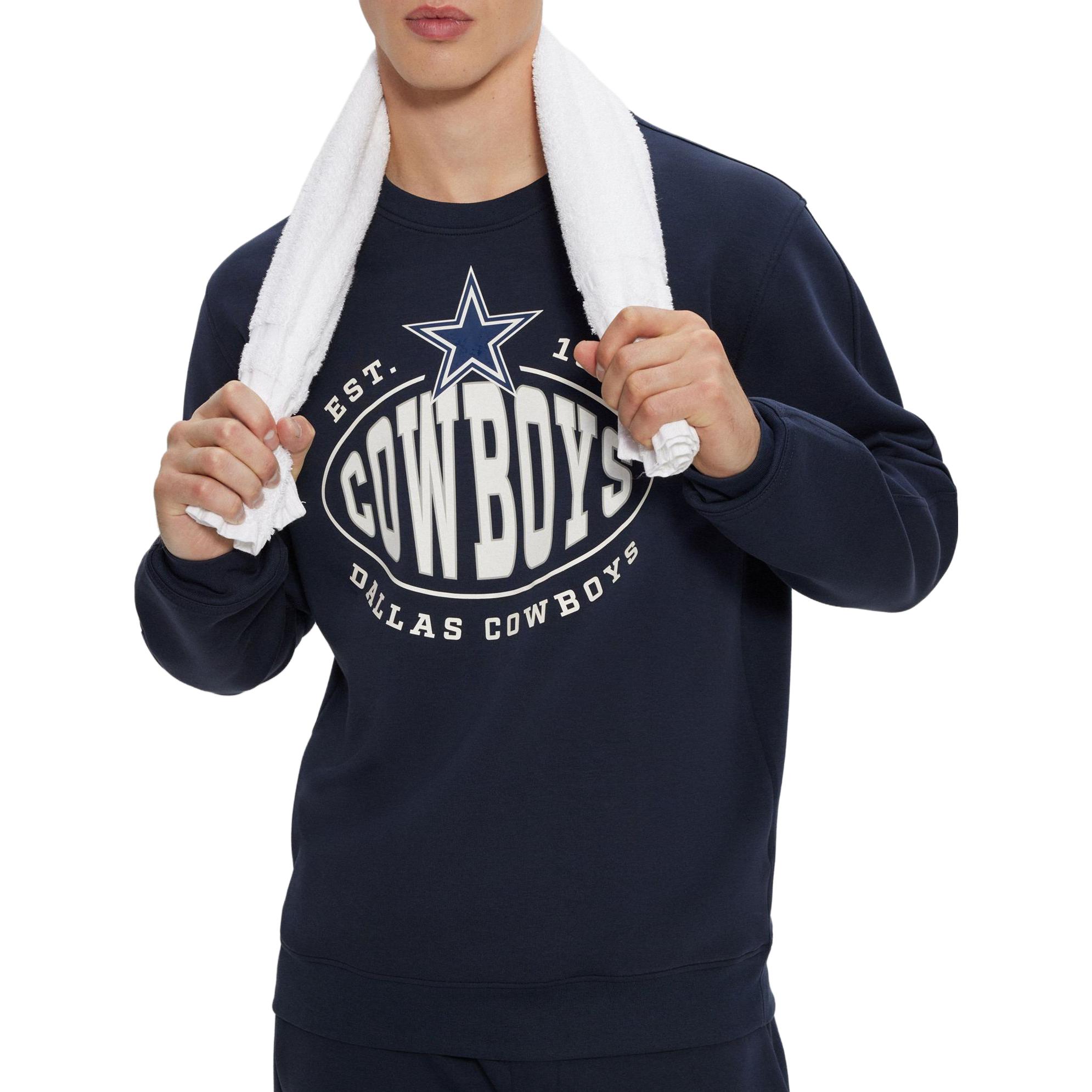 HUGO BOSS Letter Graphic Print Sweatshirt Denim Blue - 50504600-404 圖 5