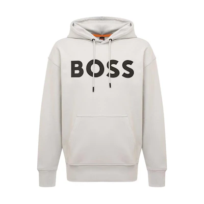 HUGO BOSS Letter Logo Printed Hoodie Khaki - Casual Fashion 50487134-057