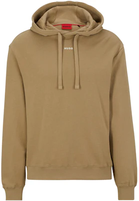 雨果博斯字母印花抽绳连帽衫棕色 50486478-242 Order 雨果博斯字母印花抽绳连帽衫棕色 50486478-242