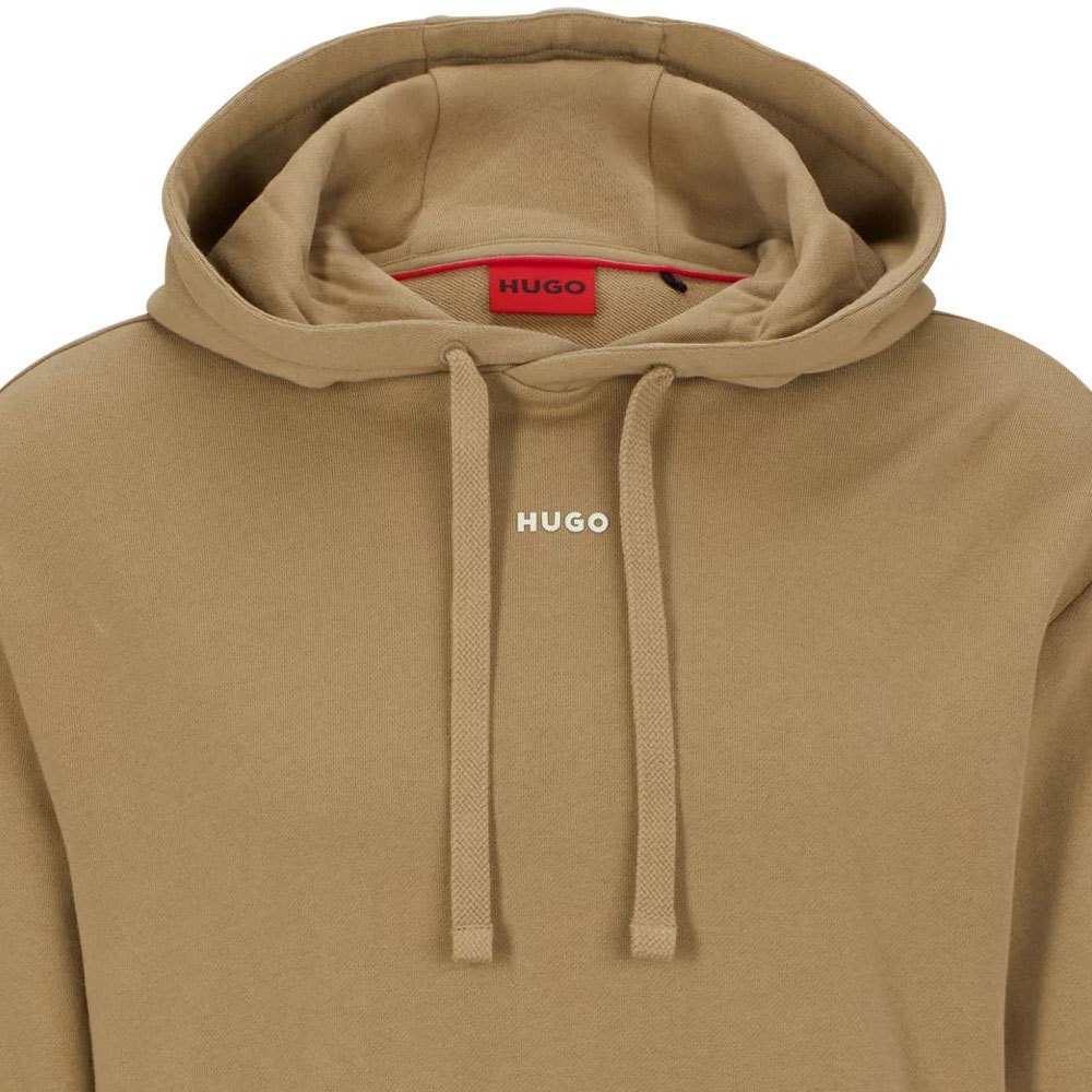 Details for 雨果博斯字母印花抽绳连帽衫棕色 50486478-242