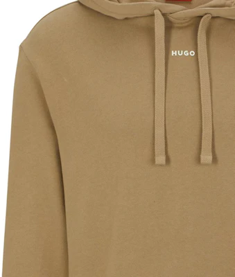 雨果博斯字母印花抽绳连帽衫棕色 50486478-242 Sizing 雨果博斯字母印花抽绳连帽衫棕色 50486478-242