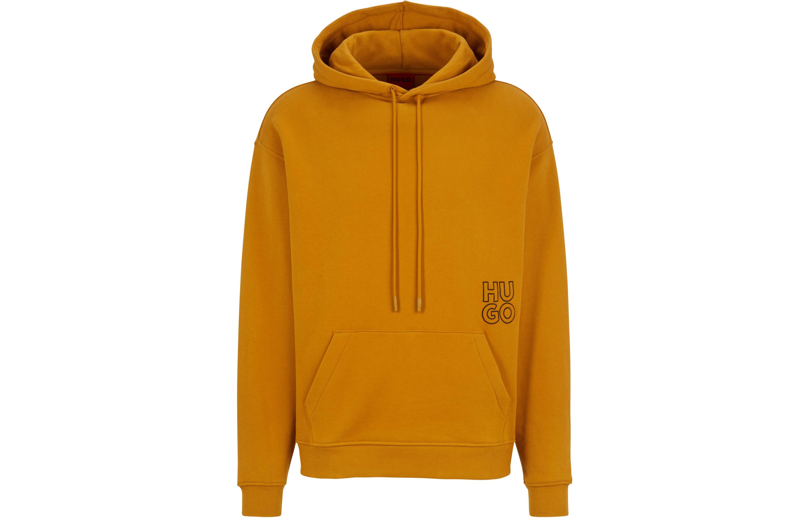 HUGO BOSS Letter Print Hoodie Yellow () 50482847-221