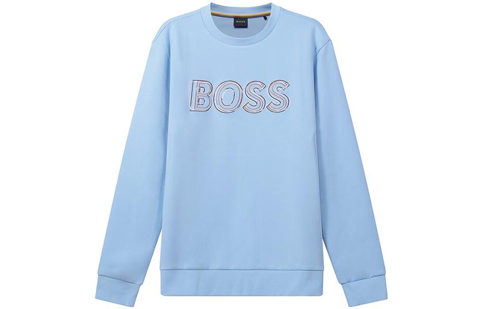 Order HUGO BOSS 淺藍刺繡標誌長袖運動上衣 50471878-453