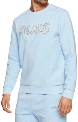 HUGO BOSS 淺藍刺繡標誌長袖運動上衣 50471878-453 Purchase HUGO BOSS 淺藍刺繡標誌長袖運動上衣 50471878-453