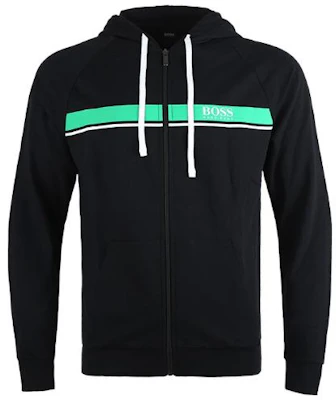 HUGO BOSS 輕便黑色連帽上衣附圖案印花 50460328-001 Buy HUGO BOSS 輕便黑色連帽上衣附圖案印花 50460328-001