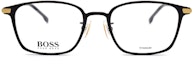 Buy HUGO BOSS Lightweight Titanium Matte Black Square Optical Glasses for Men BOSS1071/F-53-I46