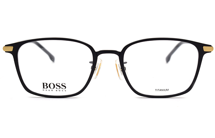 Order HUGO BOSS Lightweight Titanium Matte Black Square Optical Glasses for Men BOSS1071/F-53-I46