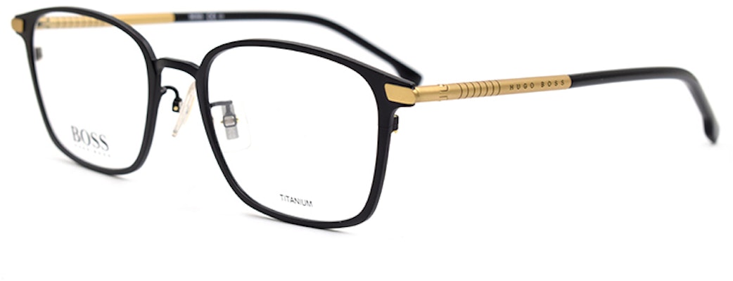 HUGO BOSS Lightweight Titanium Matte Black Square Optical Glasses for Men BOSS1071/F-53-I46 Lookbook HUGO BOSS Lightweight Titanium Matte Black Square Optical Glasses for Men BOSS1071/F-53-I46