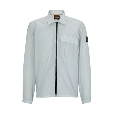 HUGO BOSS Logo Collar Jacket for Men Grey 50494870-050