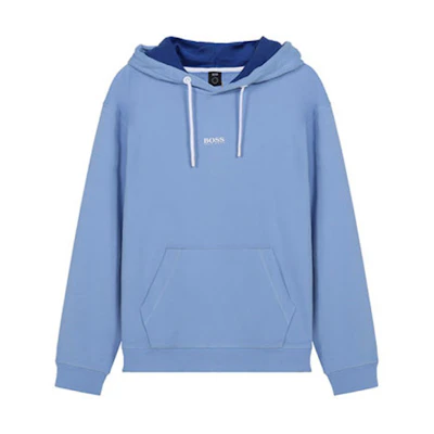 HUGO BOSS Logo Cotton Oversized Sweatshirt Men’s Light Blue 50459464-492