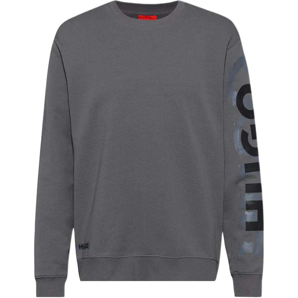 HUGO BOSS Logo Cotton Terry Long Sleeve Sweatshirt Grey 50468271-069