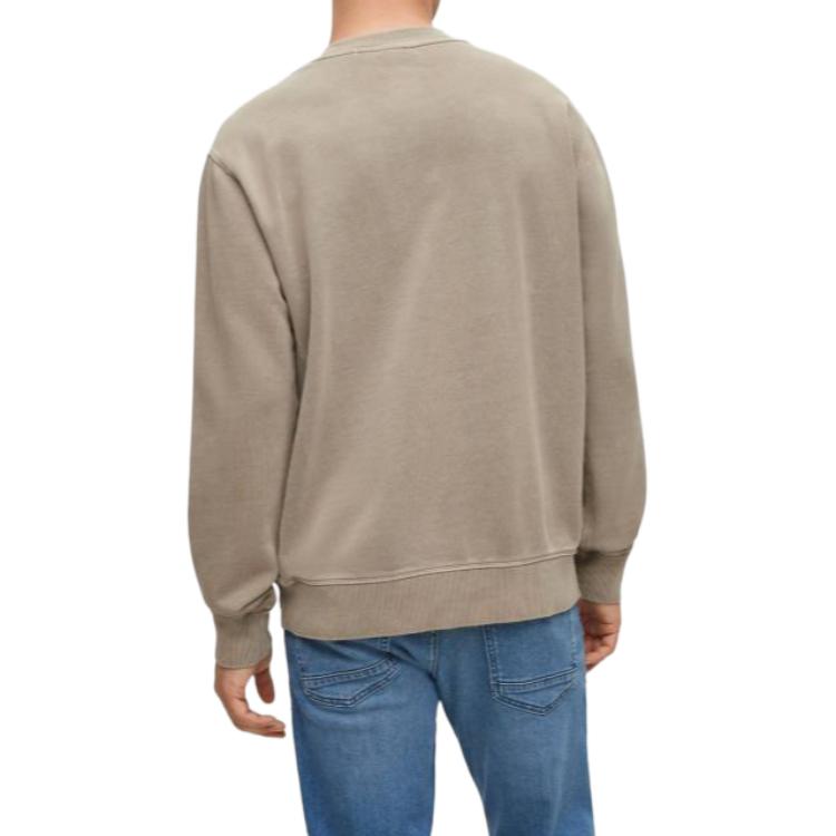 Lookbook HUGO BOSS Logo Crewneck Long Sleeve Sweatshirt Hijau Lelaki 50472271-336