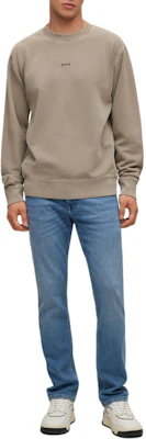 HUGO BOSS Logo Crewneck Long Sleeve Sweatshirt Hijau Lelaki 50472271-336 Purchase HUGO BOSS Logo Crewneck Long Sleeve Sweatshirt Hijau Lelaki 50472271-336