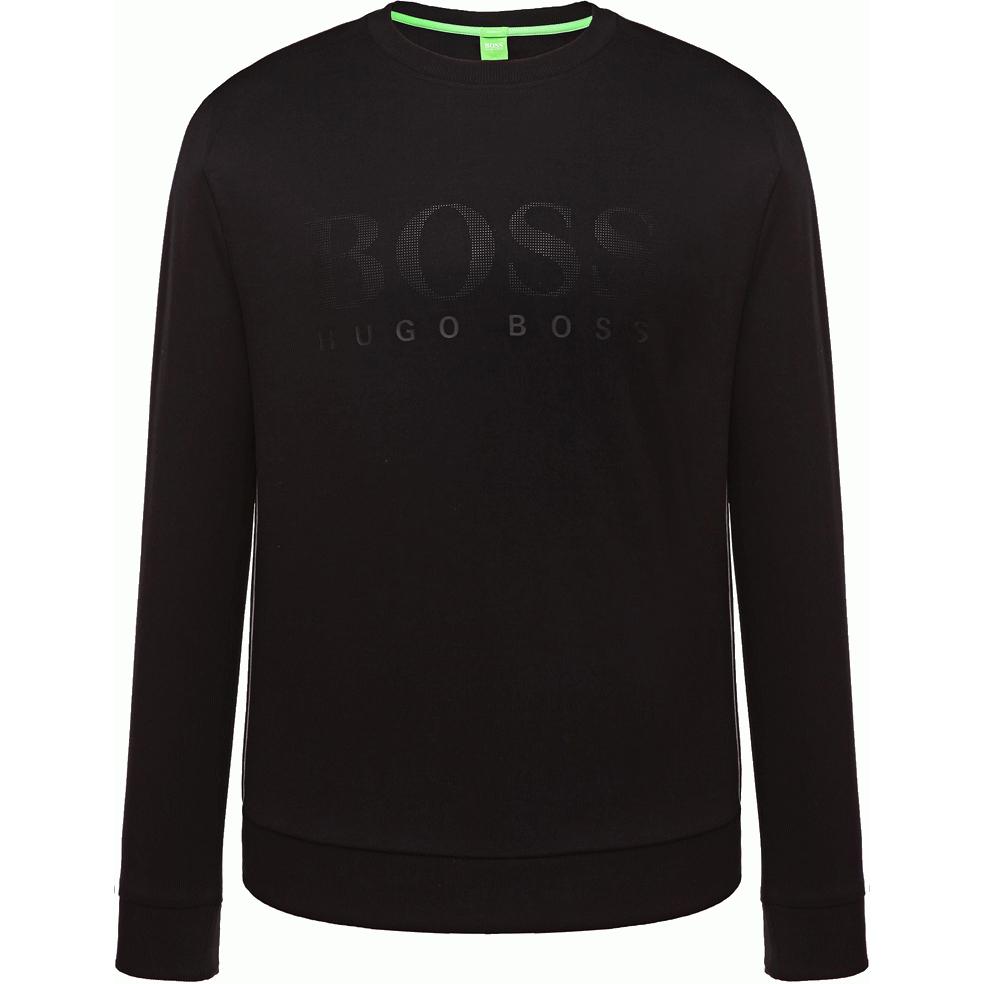 HUGO BOSS Logo Crewneck Pullover Sweatshirt Black () 50293574-001
