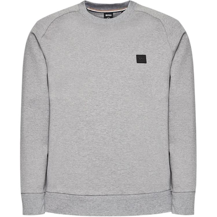 HUGO BOSS Logo Crewneck Pullover Sweatshirt Grey - 50467156-041
