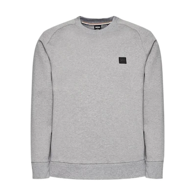 HUGO BOSS Logo Crewneck Pullover Sweatshirt Grey - 50467156-041