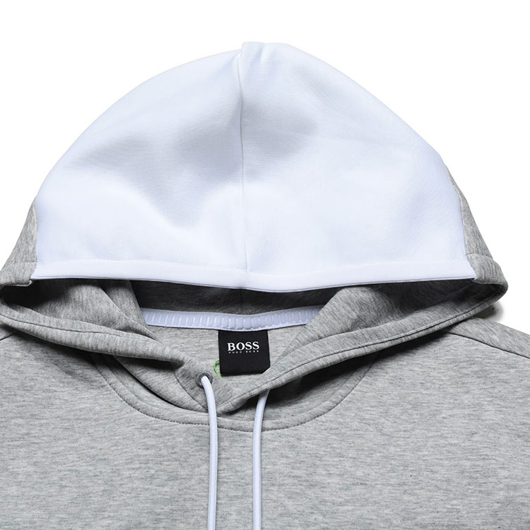 HUGO BOSS Logo Embroidered Casual Sweatshirt Men’s Light Grey 50451159-100 圖 6