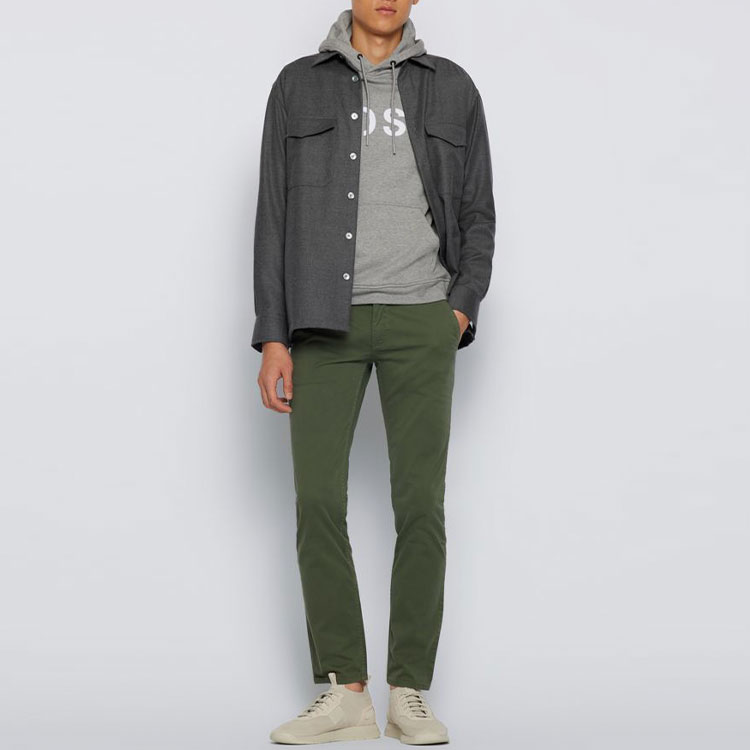 HUGO BOSS Logo Graphic Hoodie Men’s Grey 50462542-041 圖 4