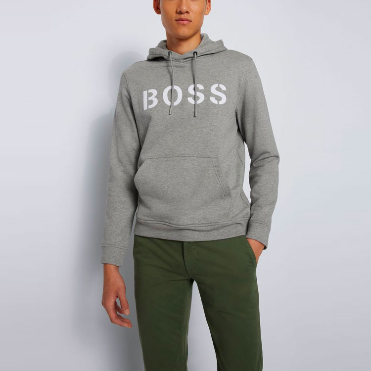 HUGO BOSS Logo Graphic Hoodie Men’s Grey 50462542-041 圖 5