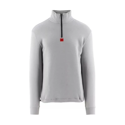 HUGO BOSS Logo High-Neck Half-Zip Pullover Sweatshirt Men’s Gray 50461697-047