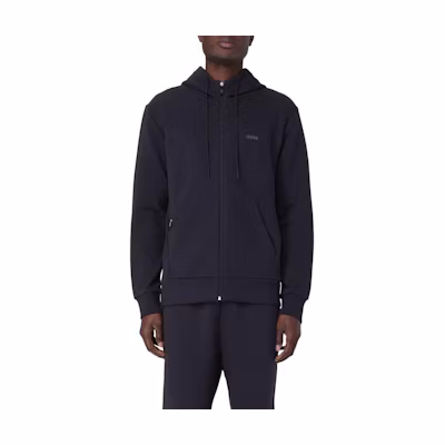 HUGO BOSS Logo Hoodie Zip-Up Long Sleeve Dark Blue 50506161-402