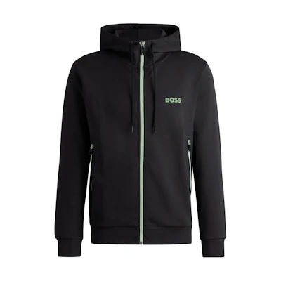HUGO BOSS Logo Letter Hooded Jacket Men’s Black 50510319-016