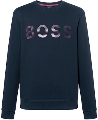HUGO BOSS 藍色LOGO字母印花運動衫 50472235-404 Buy HUGO BOSS 藍色LOGO字母印花運動衫 50472235-404