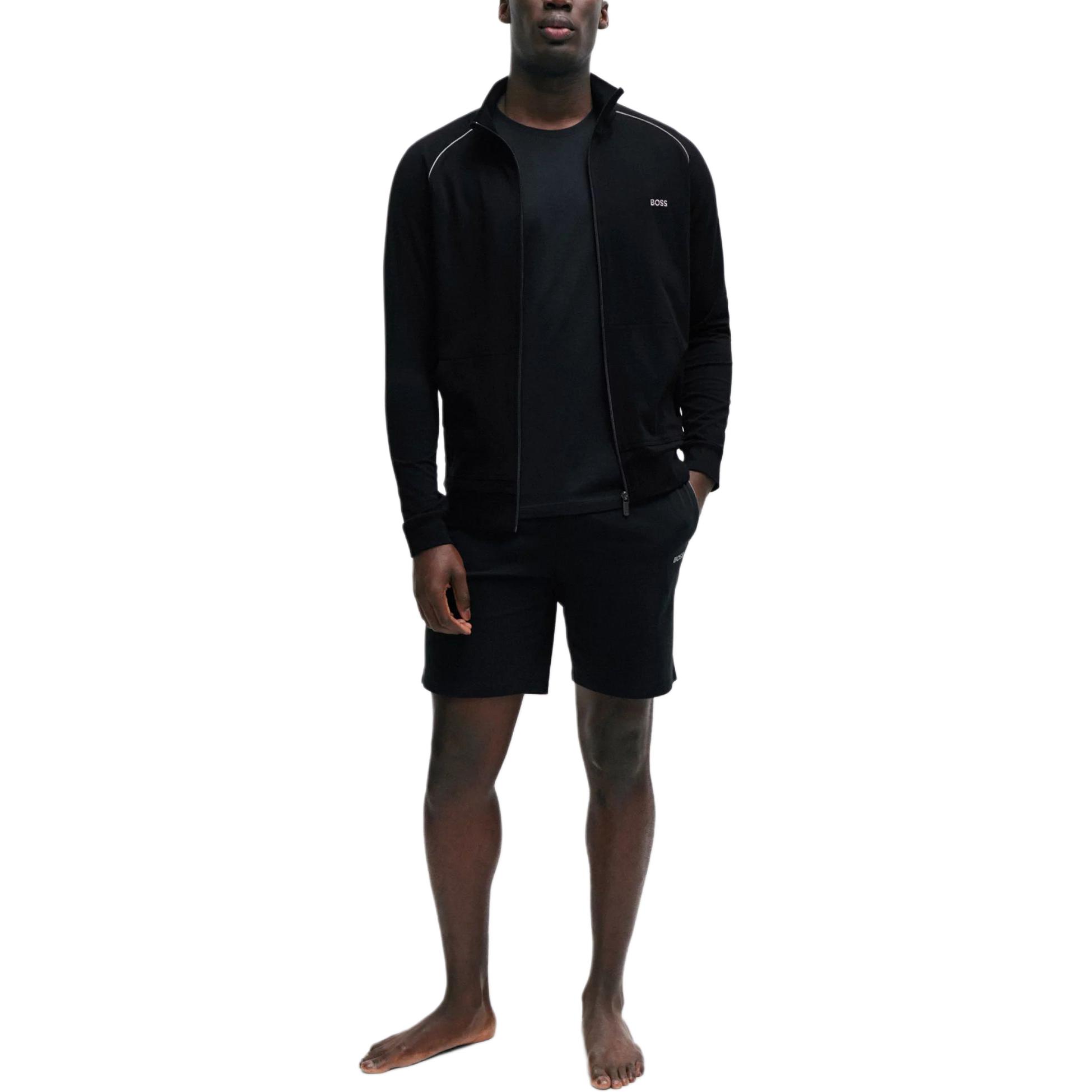 Details for HUGO BOSS 靛藍精緻Logo寬鬆立領外套 50515366-403