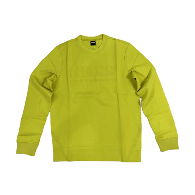 HUGO BOSS Logo Mosaic Slim Fit Crewneck Sweatshirt Yellow () 50456419-321