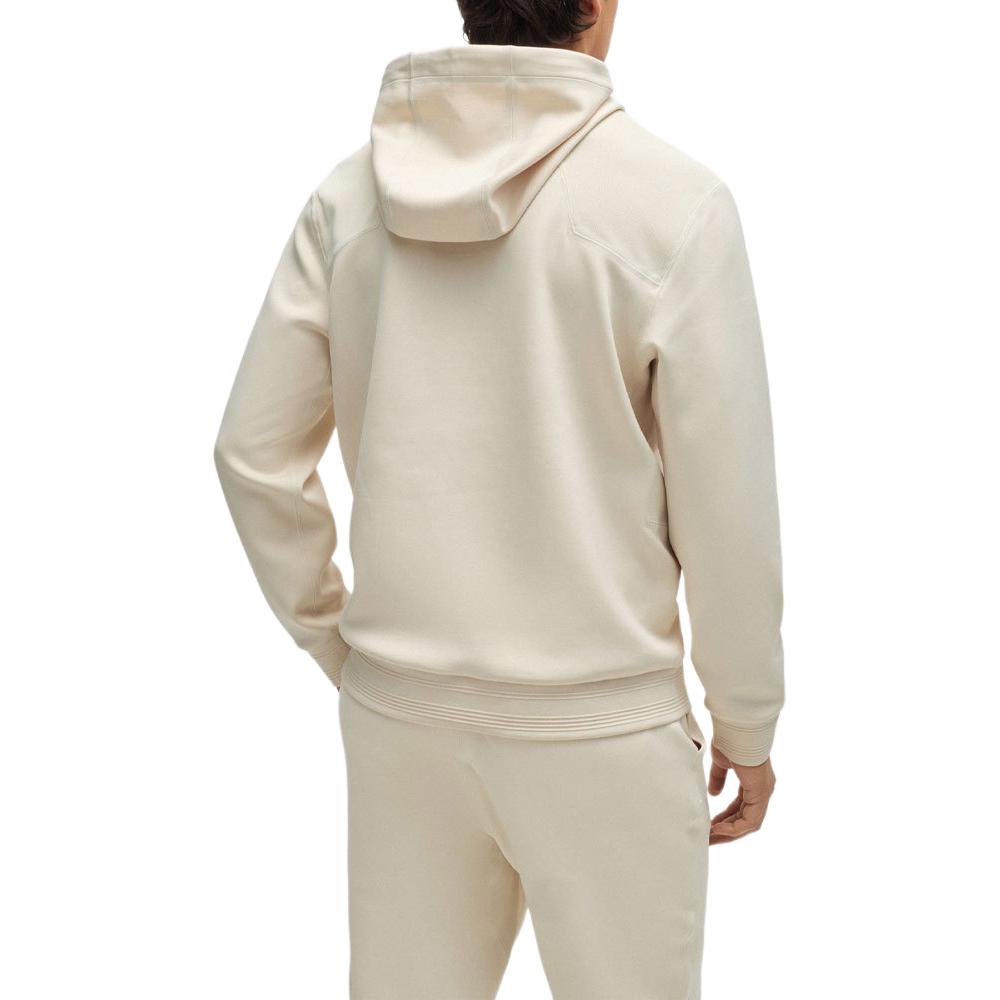 HUGO BOSS Logo Patch Hoodie  Off-White Long Sleeve Sweater. 50521381-131 圖 4