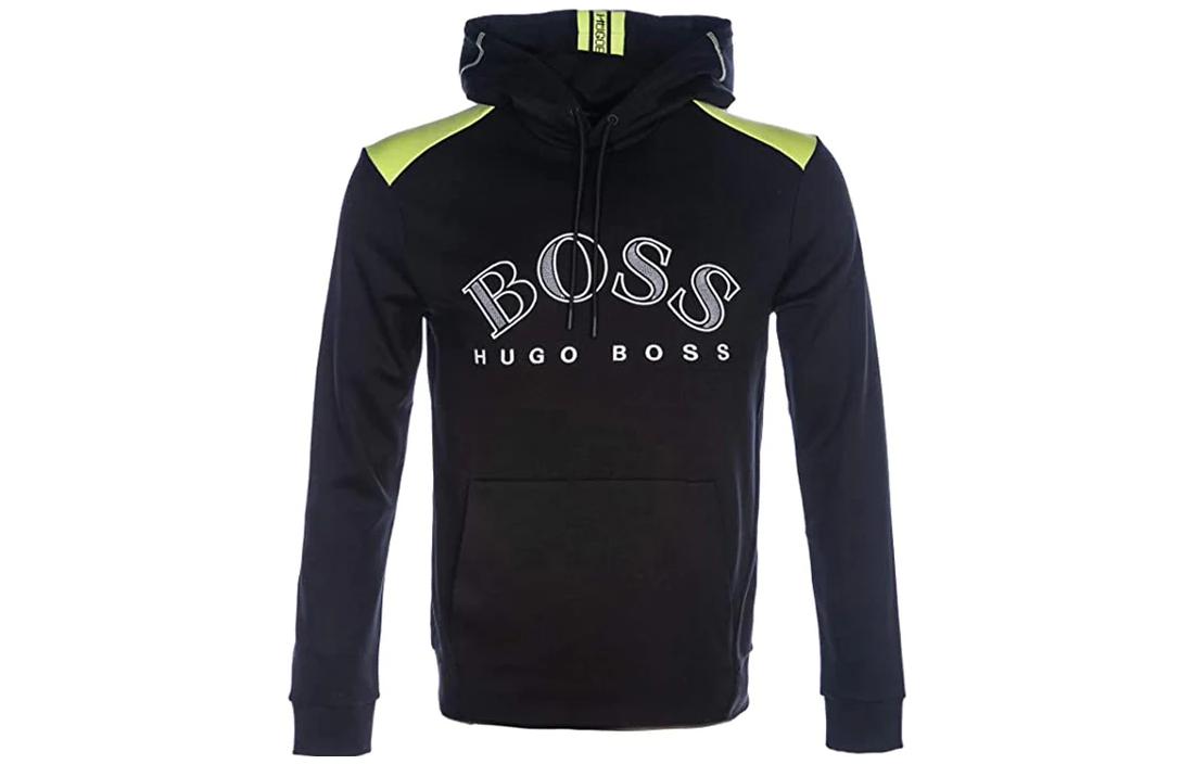 HUGO BOSS Logo Print Black Sweatshirt Men’s 50421597-002