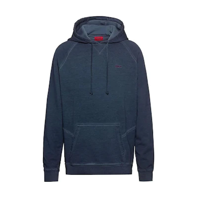 HUGO BOSS Logo Print Casual Hoodie Men’s Deep Blue 50425763-405