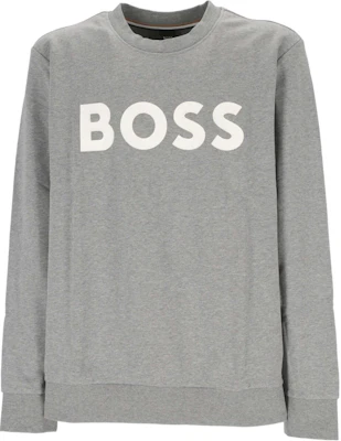 HUGO BOSS 徽標印花男款灰色長袖圓領衛衣 50496642-041 Order HUGO BOSS 徽標印花男款灰色長袖圓領衛衣 50496642-041