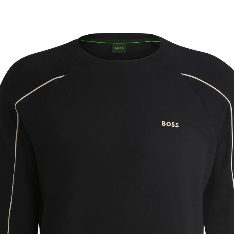 Details for HUGO BOSS 印花Logo長袖圓領休閒衫 黑色 50518186-001