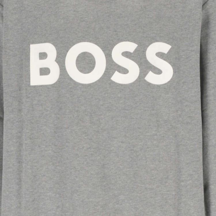 Details for HUGO BOSS 徽標印花男款灰色長袖圓領衛衣 50496642-041