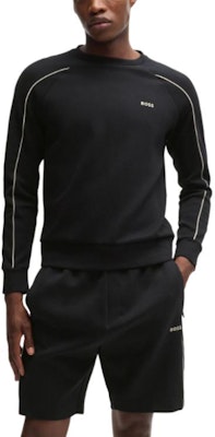 HUGO BOSS 印花Logo長袖圓領休閒衫 黑色 50518186-001 Sizing HUGO BOSS 印花Logo長袖圓領休閒衫 黑色 50518186-001