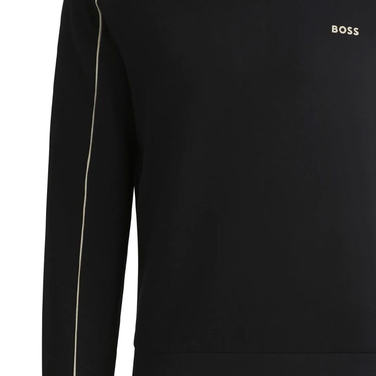 Cheap HUGO BOSS 印花Logo長袖圓領休閒衫 黑色 50518186-001