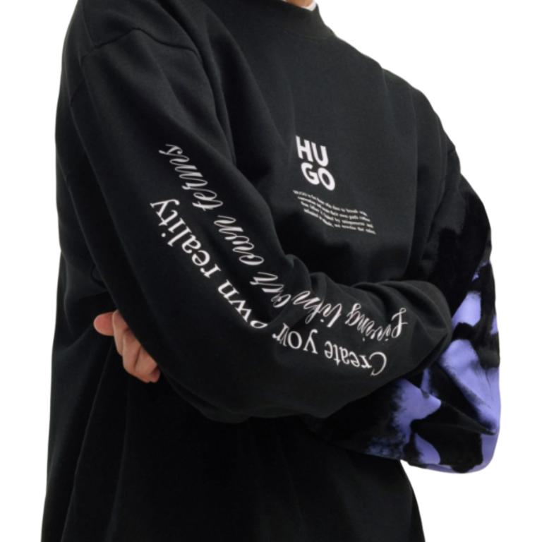 Details for HUGO BOSS 後印LOGO男士黑色圓領衛衣 50521731-001