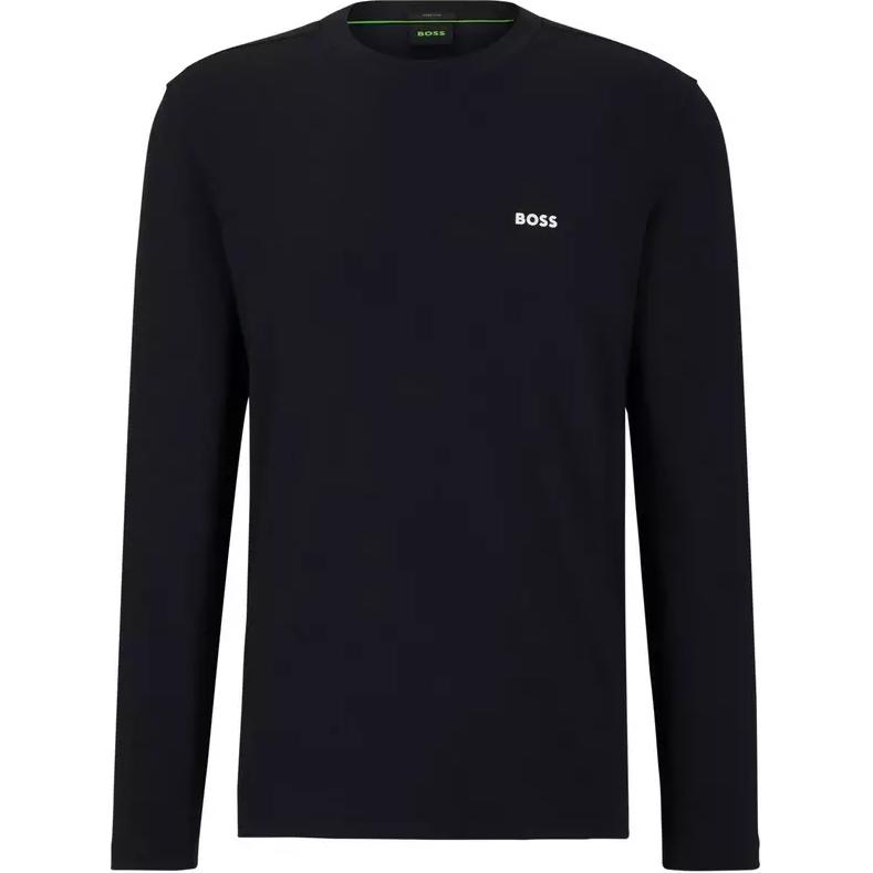 HUGO BOSS Logo Print Crewneck Sweatshirt Navy Blue 50506365-404
