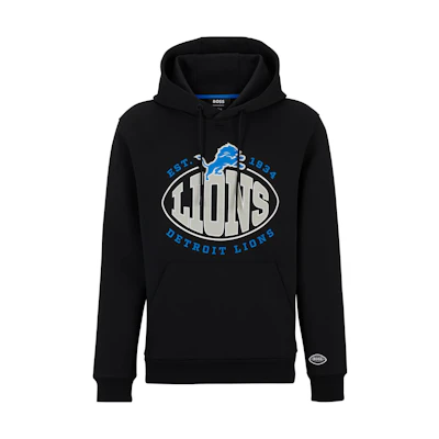 HUGO BOSS Logo Print Hoodie Black Fashionable Design 50504598-007