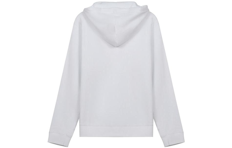 Lookbook 雨果博斯品牌标志印花连帽衫 男女通用白色长袖卫衣 50459489-100