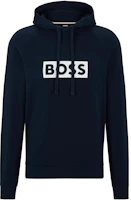 HUGO BOSS Logo Print Long Sleeve Sweatshirt Navy Blue 50485957-403 HUGO BOSS Logo Print Long Sleeve Sweatshirt Navy Blue 50485957-403