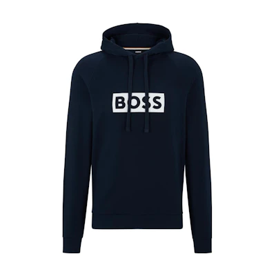 HUGO BOSS Logo Print Long Sleeve Sweatshirt Navy Blue 50485957-403