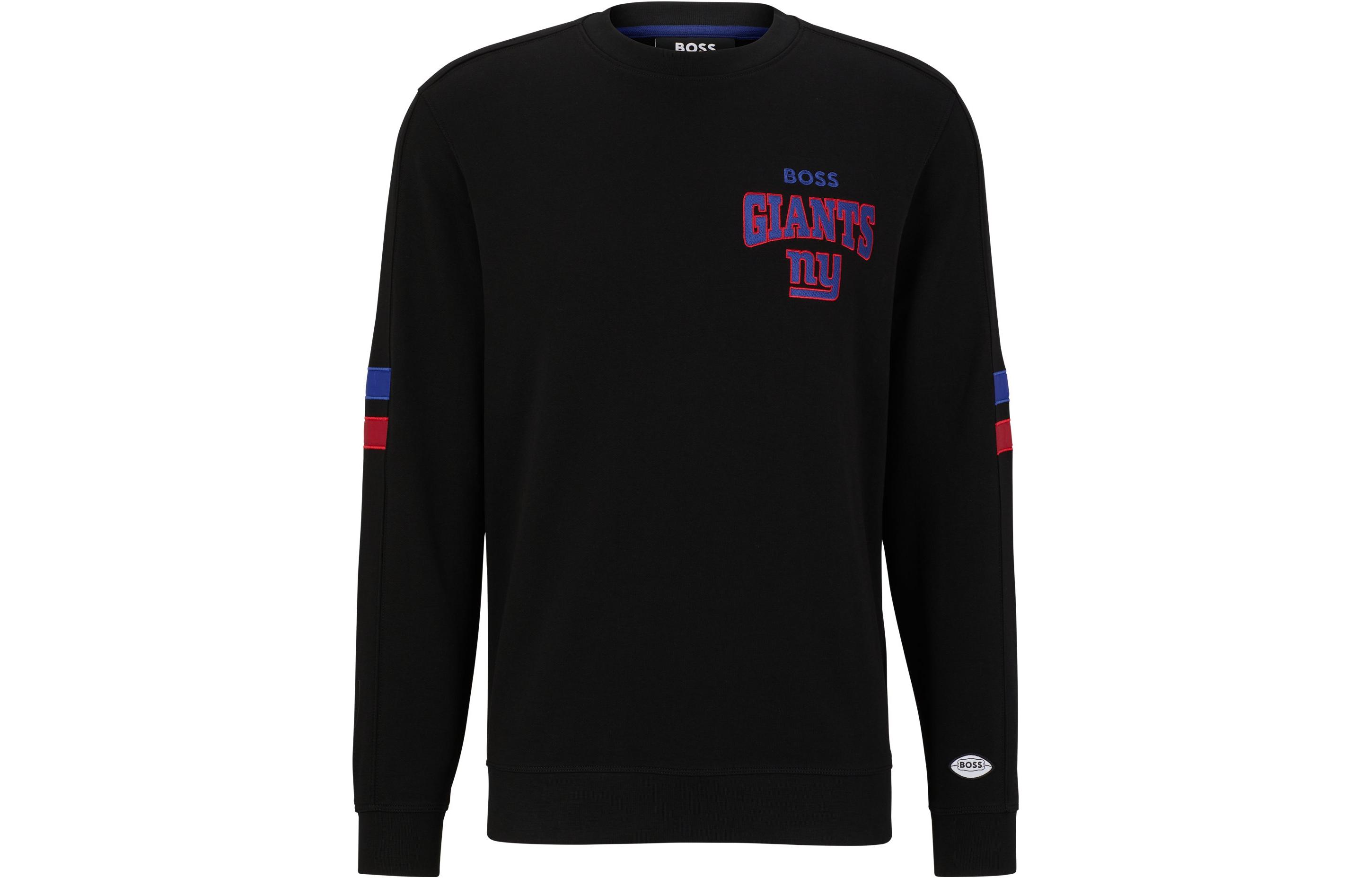 HUGO BOSS Logo Print Pullover Crewneck Sweatshirt Black 50497519-002