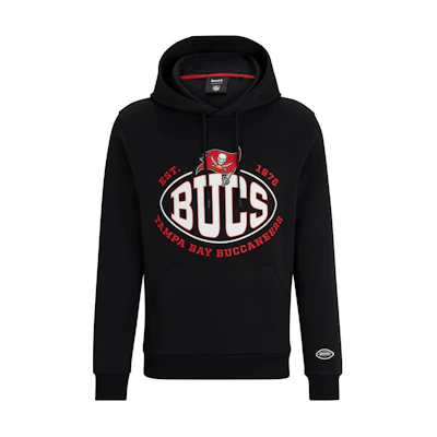 HUGO BOSS Logo Print Pullover Hoodie Black 50504598-011
