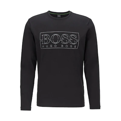HUGO BOSS Logo Print Pullover Sweatshirt Black 50414062-001