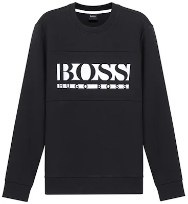 HUGO BOSS 黑色Logo印花圓領長袖上衣 50447034-001 Order HUGO BOSS 黑色Logo印花圓領長袖上衣 50447034-001